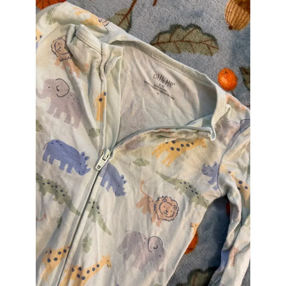 6m, Little Me Animal print sleeper